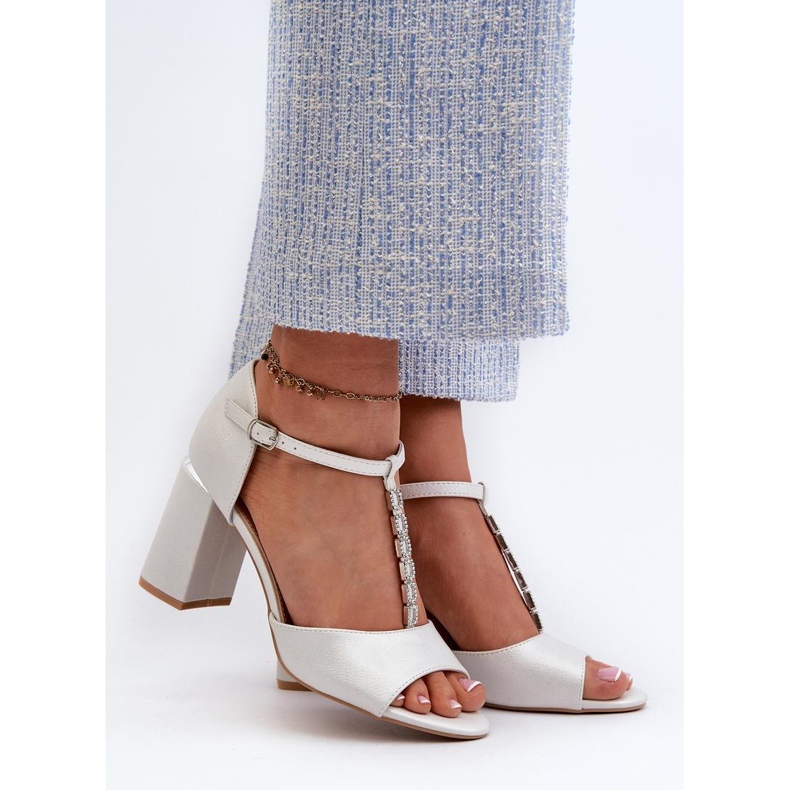 Step in style Sandalias Modelo Aniya 20195 Plata - Pisa con estilo gris 1