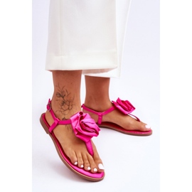 Step in style Sandalias chanclas Modelo Carisma QQ-137 cFucsia - Paso con estilo rosado 1
