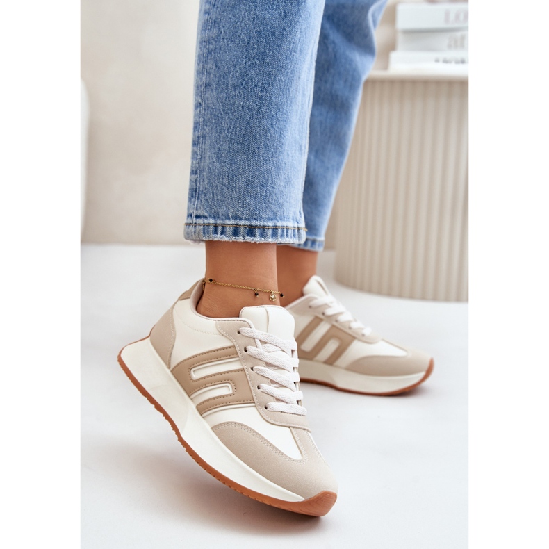 Step in style Zapatillas Deportivas Modelo Thari 1W-N1 Beige - Pisa con estilo 1