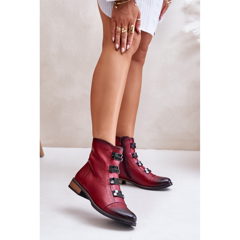 Step in style Botas Modelo Evalith ASA62-30 Bordo - Paso con estilo rojo 1