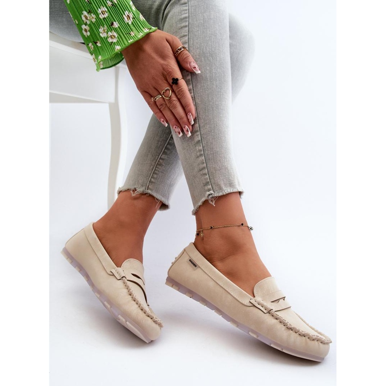 Step in style Mocasines Modelo Celoria M502-8 Beige Claro - Paso con estilo 1