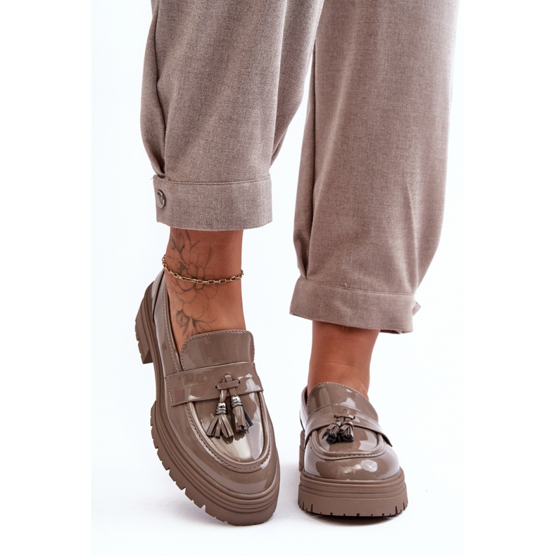 Step in style Zapatos Modelo Velenase YL189 Beige Oscuro Lakier - Pisa con estilo 1 Step in style Zapatos Modelo Velenase YL189 Beige Oscuro Lakier - Pisa con estilo 1