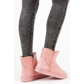 Botas de nieve de ante KYLIE rosado 2 Botas de nieve de ante KYLIE rosado 2