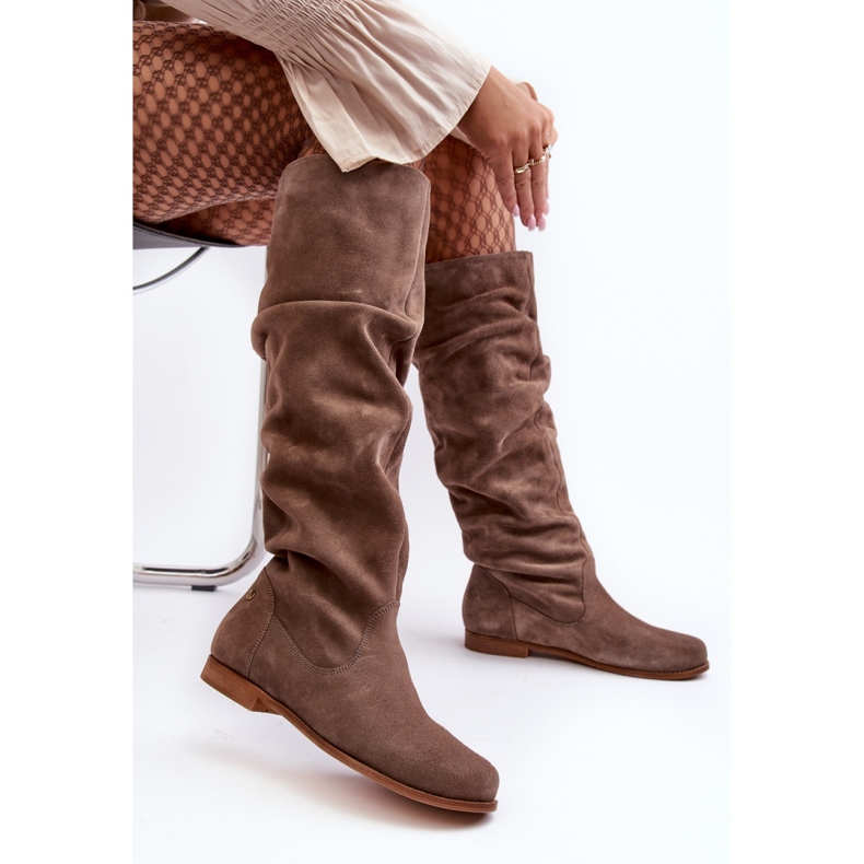 Step in style Botas Modelo Maciejka 05790-04 Ante Beige - Paso con estilo 2