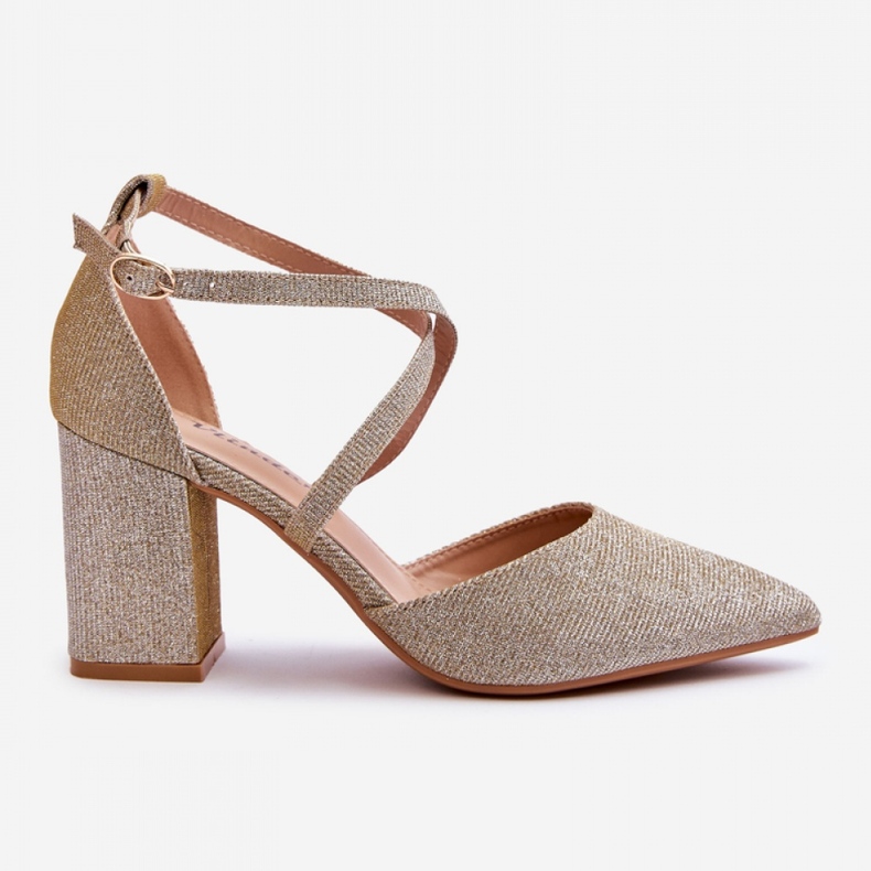 Step in style Zapatos de Salón Modelo Galaxy LY-9237-3 Dorado - Paso con estilo amarillo 2