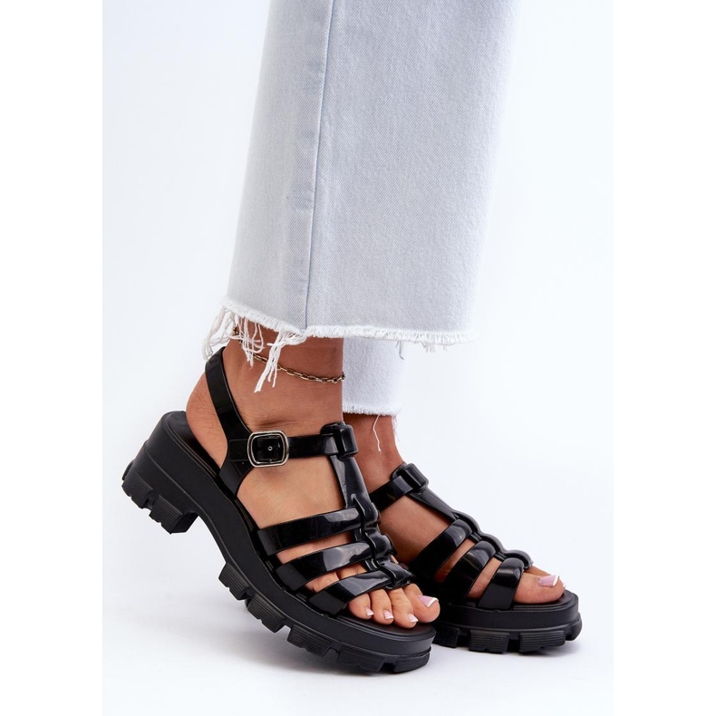 Sandalias veganas Zaxy Negro 1