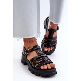 Sandalias veganas Zaxy Negro 2