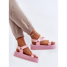 Sandalias Plataforma Modelo Big Star Rosa rosado 2