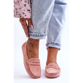 Mocasines clásicos de mujer Rosa Claro rosado 1