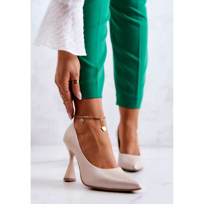 Lewski Shoes Salón mujer beige 1