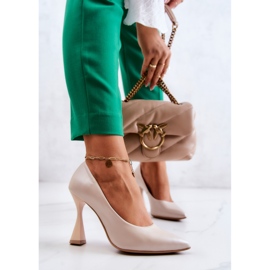 Lewski Shoes Salón mujer beige 2