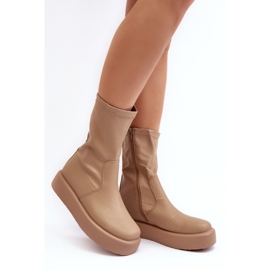 Step in style Botas Modelo Algedi Y2195 Beige - Paso con estilo 2