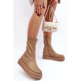 Step in style Botas Modelo Algedi Y2195 Beige - Paso con estilo 3