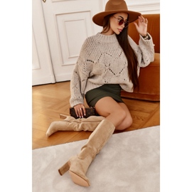 Step in style Botas Modelo Truly Love MVP300 Beige Oscuro - Paso con estilo 4