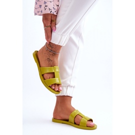 Zapatillas de casa veganas ZAXY para mujer. verde 2