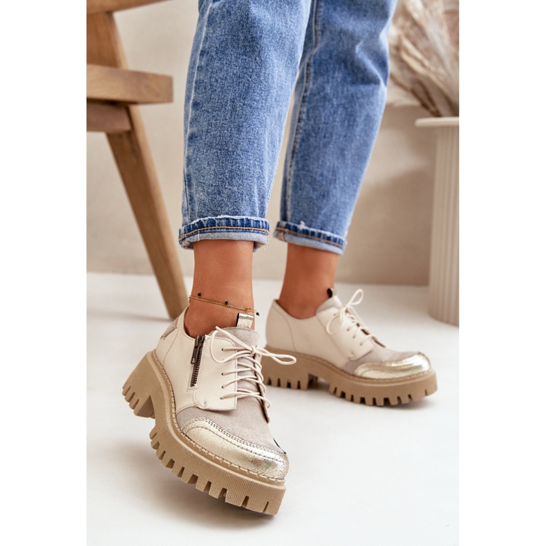 Zapatos elegantes de mujer Maciejka Beige 1