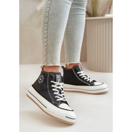 Zapatillas Big Star de piel negra negro 1