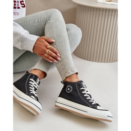 Zapatillas Big Star de piel negra negro 2
