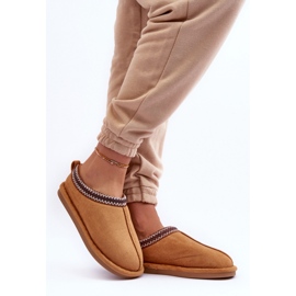 Zapatillas de piel de camello marrón 2