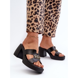 Chanclas de piel Modelo Zazoo 40419 Negro 2