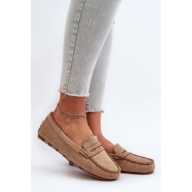Mocasines Modelo 24PB02-7673 Beige Oscuro 1