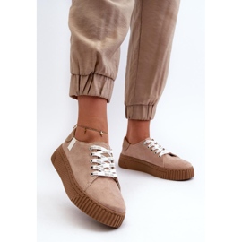 Zapatillas modelo Memory Foam System Big Star Beige Oscuro 2