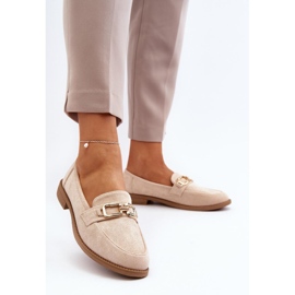 Mocasines Modelo 8336-79 Beige 2