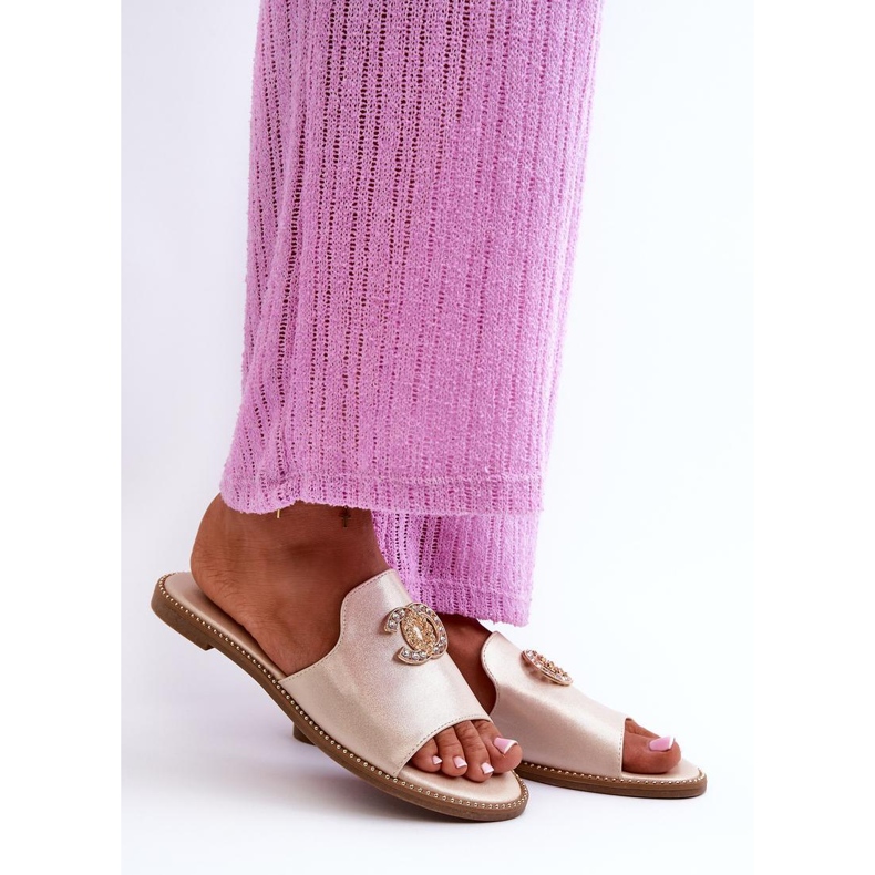 S.Barski KV27-050 Sandalia chancla dorada dorado 1