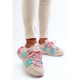 Zapatillas Deportivas Modelo BL357P Rosa/Menta 1
