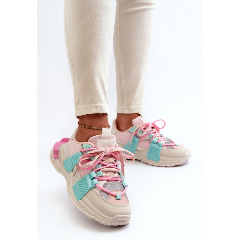 Zapatillas Deportivas Modelo BL357P Rosa/Menta 1