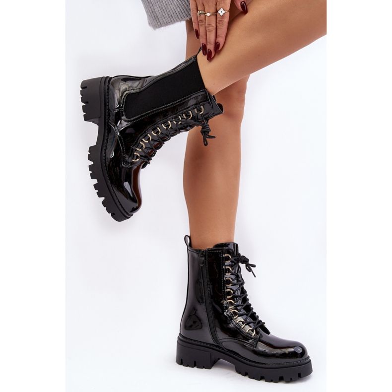 Step in style Workers Modelo Charmea F33-1 Barniz Negro - Paso con estilo 2