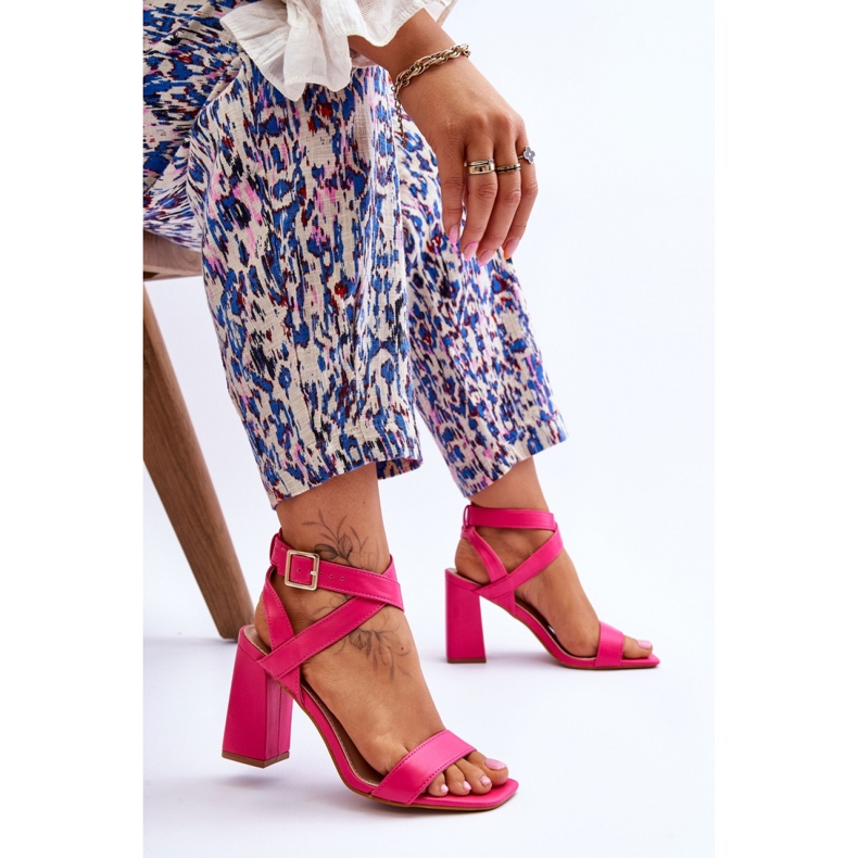 Sandalias Modelo H8-330 Fucsia rosa 1