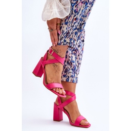 Sandalias Modelo H8-330 Fucsia rosado 2