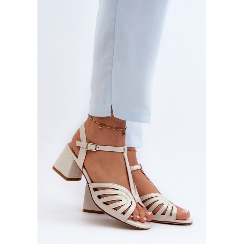 Sandalias de mujer Sergio Leone SK880 perla beige 1