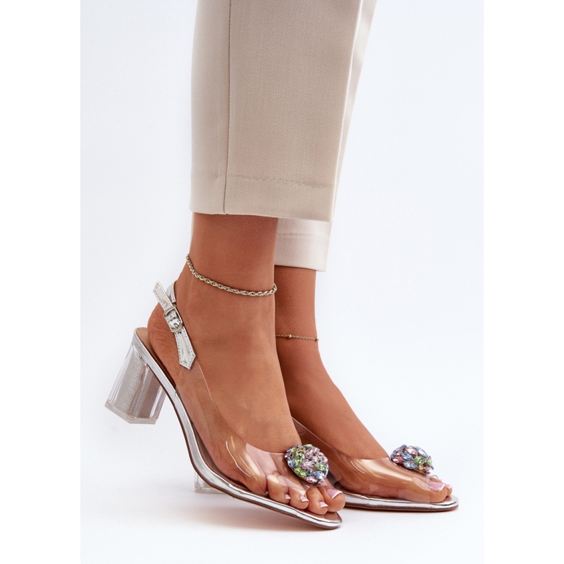 Step in style Sandalias Modelo Da MR38-454 Plata - Pisa con estilo gris 1