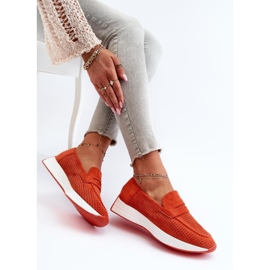 Mocasines calados naranja 2