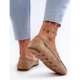 Mocasines de ante marrón 2