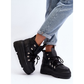 Zapatillas Deportivas Altas Modelo Zazoo 3416 Negro 2