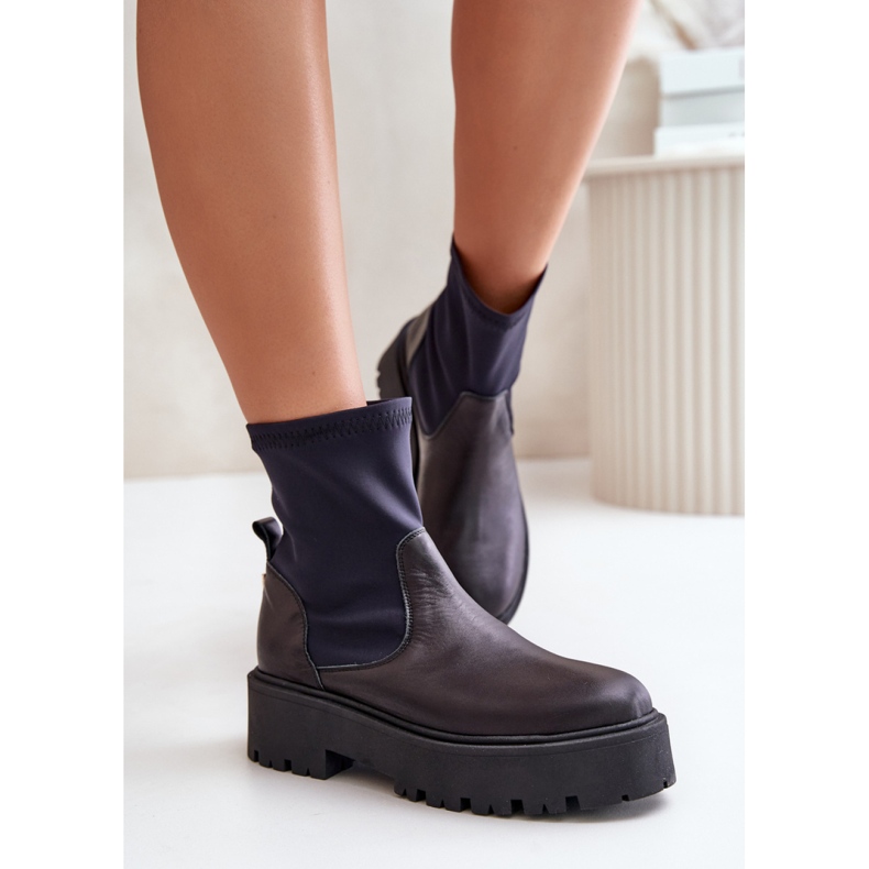 Botines slip-on Zazoo modelo negro 1