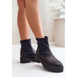Botines slip-on Zazoo modelo negro 2