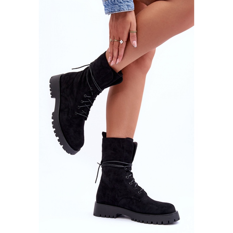 Step in style Workers Modelo Jence DE1051S Ante Negro - Paso con estilo 1