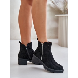Botas de mujer ligeramente aislantes M1537 negro 1 Botas de mujer ligeramente aislantes M1537 negro 1