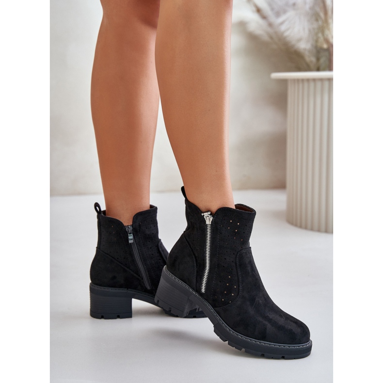 Botas de mujer ligeramente aislantes M1537 negro 1 Botas de mujer ligeramente aislantes M1537 negro 1