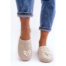 Pantuflas Modelo MD6003 Beige 2