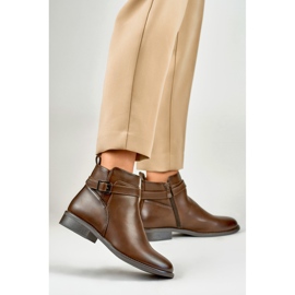 Botas mujer CH2225BR beige y marrón 3
