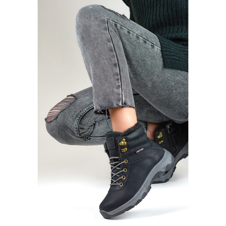 Zapatos Trekking Modelo 1696-1B Negro - PRIMO 2