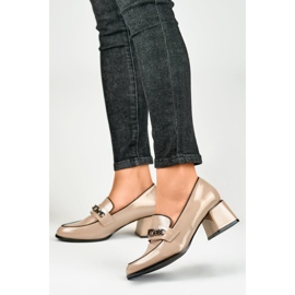 Zapatos de Mujer con Cadena GD-FL470BE, beige 2