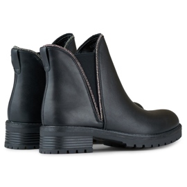 Botas Chelsea con aislamiento para mujer RXJ-169B, negro 3