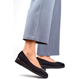 Zapatos de tacón para mujer con lazo GD-FL766A, negro 1 Zapatos de tacón para mujer con lazo GD-FL766A, negro 1