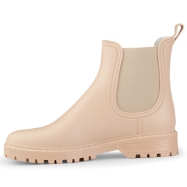 Botas de agua de mujer S17BE, beige 3